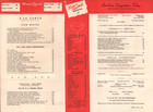 1948 Hotel Victoria In The Candlelight Room Vintage Luncheon Menu New York City