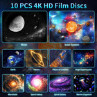 Galaxy Projector   upgraded 4k Hd Star Projector Lens  10 Slides Image Planetarium