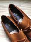 Vintage 1960s Brown Leather Hy-test  Safety Shoes Tufgum Resist Oil Size 8-1 2d