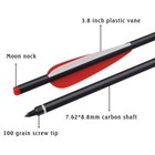 16-20  Archery Crossbow Bolts Carbon Arrows 100grain Target Shooting Hunting 12x