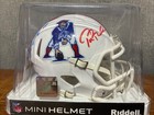 Tom Brady And Drake Maye Signed Patriot  Throwback  Mini Helmet W coa   