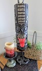    hand Carved Wooden Tiki Mask Wall Art Polynesian Tribal Decor 21   