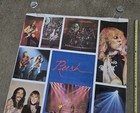Vtg Rush Collage Large Poster 1980 Rock 42  X58  Original Geddy Lee Neil Peart