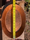Antique Farmhouse Hammered Copper 2 Handled Pan 