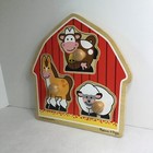 Melissa And Doug Fresh Start Farm House Animals Jumbo Wooden Puzzle