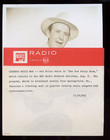 Nbc Radio Vintage Promo Photo Red Foley With Press Snipe The Red Foley Show