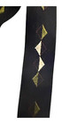 Suspenders Leather Button Ends Braces Mens Black Diamond Pattern Accessories