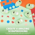 Ucec 6pc 1  Craft Hole Punch Set - Circle  Heart  Star  Square  Lace  Butterfly