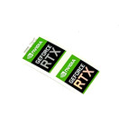 2 X  Nvidia Geforce Rtx  Holographic Sticker  Label  Decal Badge 16 5mm X 18mm