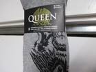  3  Pack  queen  Mens Graphic Rock Logo Socks  us 7-12  Nwt Black   Gry W logos