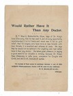 1895 Medicine Trade Card Dr Kings New Discovery Bucklen Chicago Shakespeare
