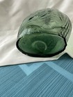 Rare Emerald Green Eagle Grapes Flask Vintage Bottle