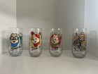 1985 Alvin And The Chipmunks Drinking Glasses Complete Set Of 4 Hardee   s Vintage