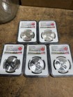 2017 Canada 1 Oz Silver Predator Series Lynx     5 Coin Lot