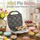 Mini Pie   Quiche Maker- Electric Baker Cooks 6 Small Quiches Or Pies White 
