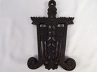 Set Of 3 Vintage Black Cast Iron Trivets Japan Hangable Or Functional 5 x6  K25
