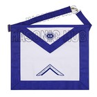 Masonic Mason Worshipful Master Silver Jewel Collar And Embroidered Sheep Apron