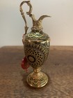 Spanish Toledo 24k Gold Damascene Vase 4 5    Credansa  Damasquinado