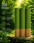 200 Pcs Incense Sticks 9  Bulk Citronella Hand Dipped Long Lasting Incense Stick