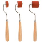  3 Sizes Rubber Brayer Roller  Small Printmaking Stamping Brayer  Vinyl 