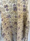 Vintage Bib Apron W  Pockets Purple Flowers Ricrac Grannycore