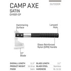 Sog Camp Axe- Compact Camping And Survival Hatchet hammer Tool With Sheath And