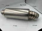 K-tuned Turndown Muffler 304 Stainless Steel Brushed Finishing In 3   Out 3 5 