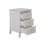 2-pack White 3-drawer Nightstand W  Charging Station  Usb   Power Outlets