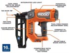 Ridgid R09893b 18v Brushless Cordless 16-gauge 2-1 2  Straight Finish Nailer