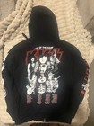 Kiss End Of The Road World Tour Black Zip-up Hoodie Sweatshirt Size Medium