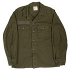 Vintage Us Army Og 108 Wool Shirt Patched 1977 Size Medium Nos