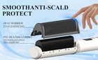 Cordless Hair Straightener Brush Comb Pro Negative Ionic Smoothing Heated Styler