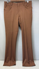 Vtg 60-70s H Bar C Ranchwear Mens 34x32 Multi Color Washable Poly Western Slacks