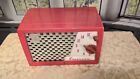 Rare 1954 Emerson Model 729b Fiesta Red Mid Century Modern Tube Radio 