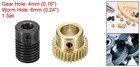 Worm Gear Set 0 5 Module 1 30 Reduction Rate gear-8mm Bore  Rod 6mm Bore 