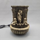 Vtg 1997 Peaktop Decorative Tabletop Water Fountain 10  Woman And Angels