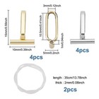 Pligreat 8 Pcs Brooch Converters Horizontal Pin Brooch To Pendant Converters    