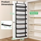 Sntd 8 Tiers Over The Door Organizer  17  W X 6  D X 69  H  Black Sn-new-8t
