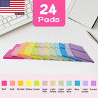  24 Pads  Sticky Notes 3x3 Inches bright Colors Self-stick Pads  Easy To Post Fo