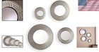 Wall Mirror Set Silver Round 4pcs Hammered Frame Living Room Decor
