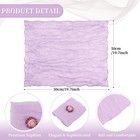 60pk Lavender Cheesecloth Napkins Wrinkled Soft Cotton 20x20in Wedding Party