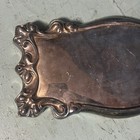 Antique Victorian Ornate Silver Plated Coffin Casket Plate Plaque Oddity 2