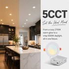 12 Pack 4 Inch 5cct Dimmable Led Recessed Ceiling Light Panel With Junction Box