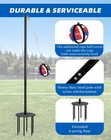 Tetherball Set With Heavy-duty Adjustable Pole  up To 8ft   Soft-touch   5-pr   