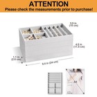 Procase Stackable Jewelry Organizer Trays For Drawers  4 Layers  Grey