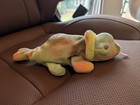 Ty Beanie Baby Rainbow Chameleon 1997 Pe Filled Plush Toy Nwt
