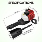 52cc 2stroke Gas Powered Excavator Portable Tree Digger Garden Shovel Pit Digger