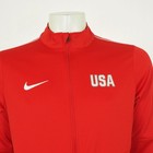 New Nike Park 18 Track Jacket Mens Large Red Team Usa Olympics Full-zip Training