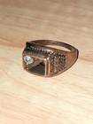 Rare Extremely Ancient Bronze Ring Roman White Stone Artifact Authentic Stunning