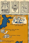 1920 Pictorial Map Of The World Of Books Wall Art Poster Print Decor History